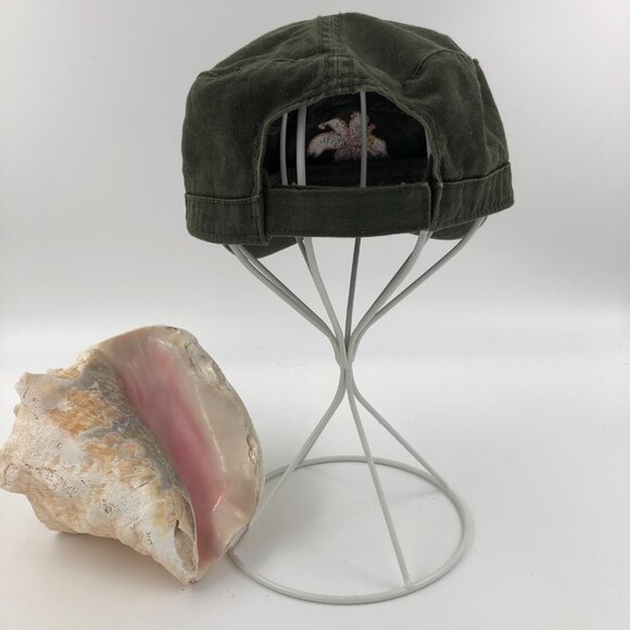 Fahrenheit Fashion Headwear BLACK GOLD Washed Cotton Twill Olive Hat EUC - Picture 4 of 8